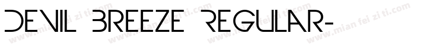 Devil Breeze Regular字体转换